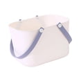 thumbnail image 2 of Cesta de ducha portátil, organizador de almacenamiento para neceseres, cesta de ducha multiusos de gran capacidad para cocina, despensa universitaria. Blanco, 2 of 8