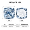 thumbnail image 6 of Easygdp Blue Shells Square Chair Cushion Cover Stretch Chair Seat Covers Removable Washable for Hotel, Bedroom, Office, 6 of 9