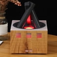 thumbnail image 3 of Aromatherapy Diffuser Humidifier, Quiet and Colorful 400ml Essential Oil Air Diffuser Campfire Ornament for Home Office, 3 of 7