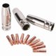 thumbnail image 4 of For MB15 15AK MIG Welding Torch Kit Contact Tip Nozzle Diffuser MIG Welding Torch Accessory Kit 0.8m, 4 of 5