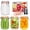 Round-32oz4pack, variant on Glass Jars With Airtight Lids Mason 8 Oz Jar Leak Proof Rubber Gasket 250ml Storage Hinged Lid For Home And Kitchen 12 Pack