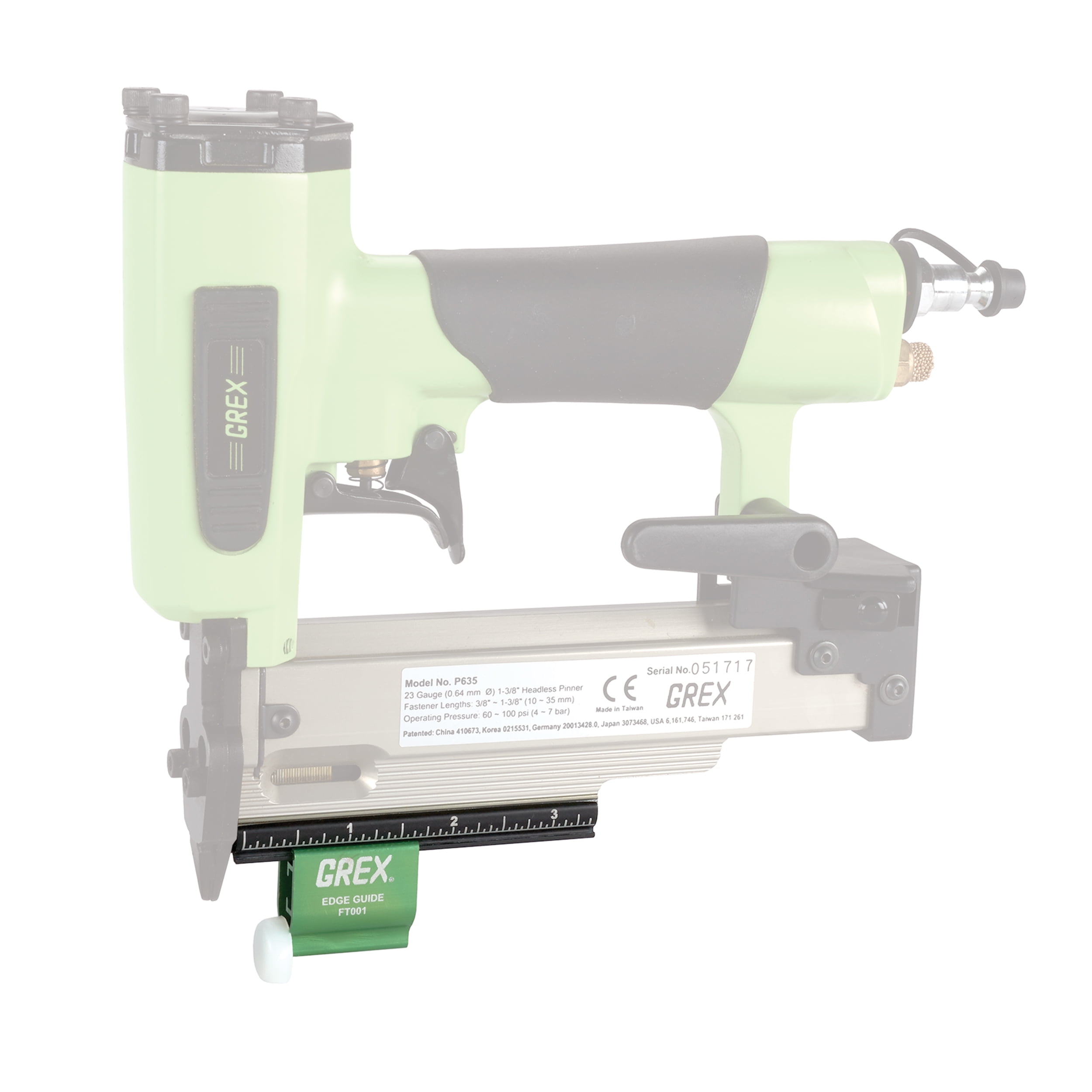 Edge Guide for Grex 23 Gauge Pin Nailers