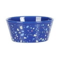 thumbnail image 2 of (3 pack) Gibson Home Swirl & Speckle Pet Bowl for Pets, Cobalt, 2 of 5