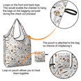 thumbnail image 4 of 5 Pack Foldable Shopping Bag,Trick or Treat Halloween Pattern Reusable Grocery Bags with Pockets,Large Reusable Tote Bags with Handles Waterproof & Lightweight, 4 of 6