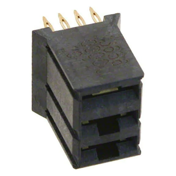 73656-0000 Connector Receptacle HDM 3 Positions Through Hole Black