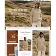 thumbnail image 5 of BTFBM Sweaters for Women Fall Clothes Pocket Quarter Zip Pullover V Neck Long Sleeve Knit Trendy Winter Sweater, 5 of 8