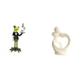 thumbnail image 1 of Figura de escritorio,Estatua de rana camarero,estante,escritorio,decoración del hogar,Estatua abstracta,Estatua de resina para decoración del hogar,escultura de pareja,Decoraciones de figuras, 1 of 8