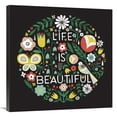 thumbnail image 1 of Global Gallery's 'Life is Beautiful Sq' By Michael Mullan Stretched Canvas Wall Art, 1 of 4