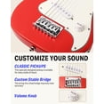 thumbnail image 3 of Donner Kits para principiantes de guitarra eléctrica para niños de 30 pulgadas, mini guitarra eléctrica estilo ST para niños y niñas con amplificador, bolsa 600D, afinador, púas, cable, correa, cuerda, 3 of 5