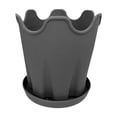 thumbnail image 1 of Colaxi Flowerpot Flower Plant Container with Base Versatile Portable with Drainage Hole Planter Box for Courtyard Living Room Potted Gray, 1 of 8