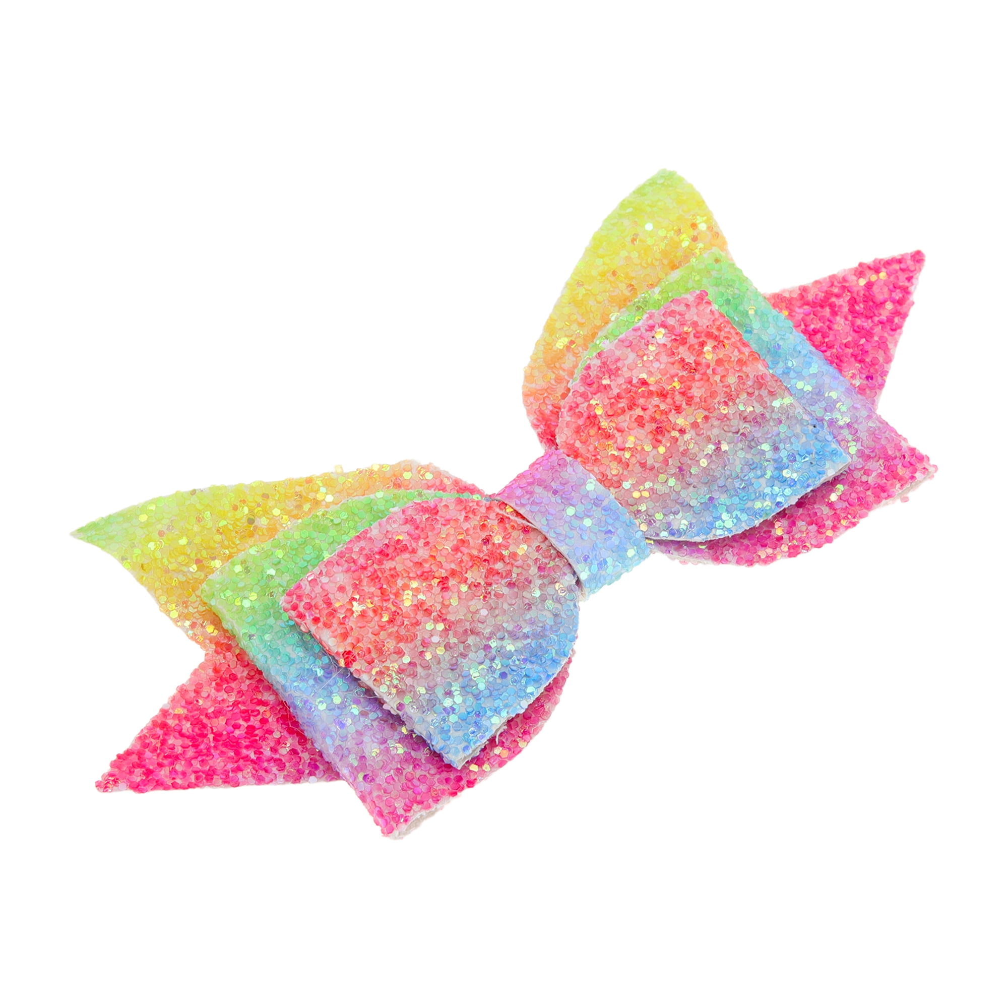 Unique Bargains 1Pc Shiny Bow Home Decoration Drinkware Accessory Pink Yellow Green