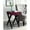 Black+Burgundy, variant on Stylish Accent Table With Charging Port, Deep Burgundy Tabletop, Black "x" Legs Look, 12.68 In. Width, 19.5 Lb, 24.1 Tall 21.51 Depth, Wide