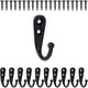 thumbnail image 2 of Ganchos pequeños negros montados en la pared con 20 tornillos MABOTO  Gancho de pared, 2 of 6
