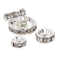 thumbnail image 1 of Spacer Charms Crystal DIY 50PCS Rhinestone Spacer Beads Loose Beads for Bracelet, 1 of 10