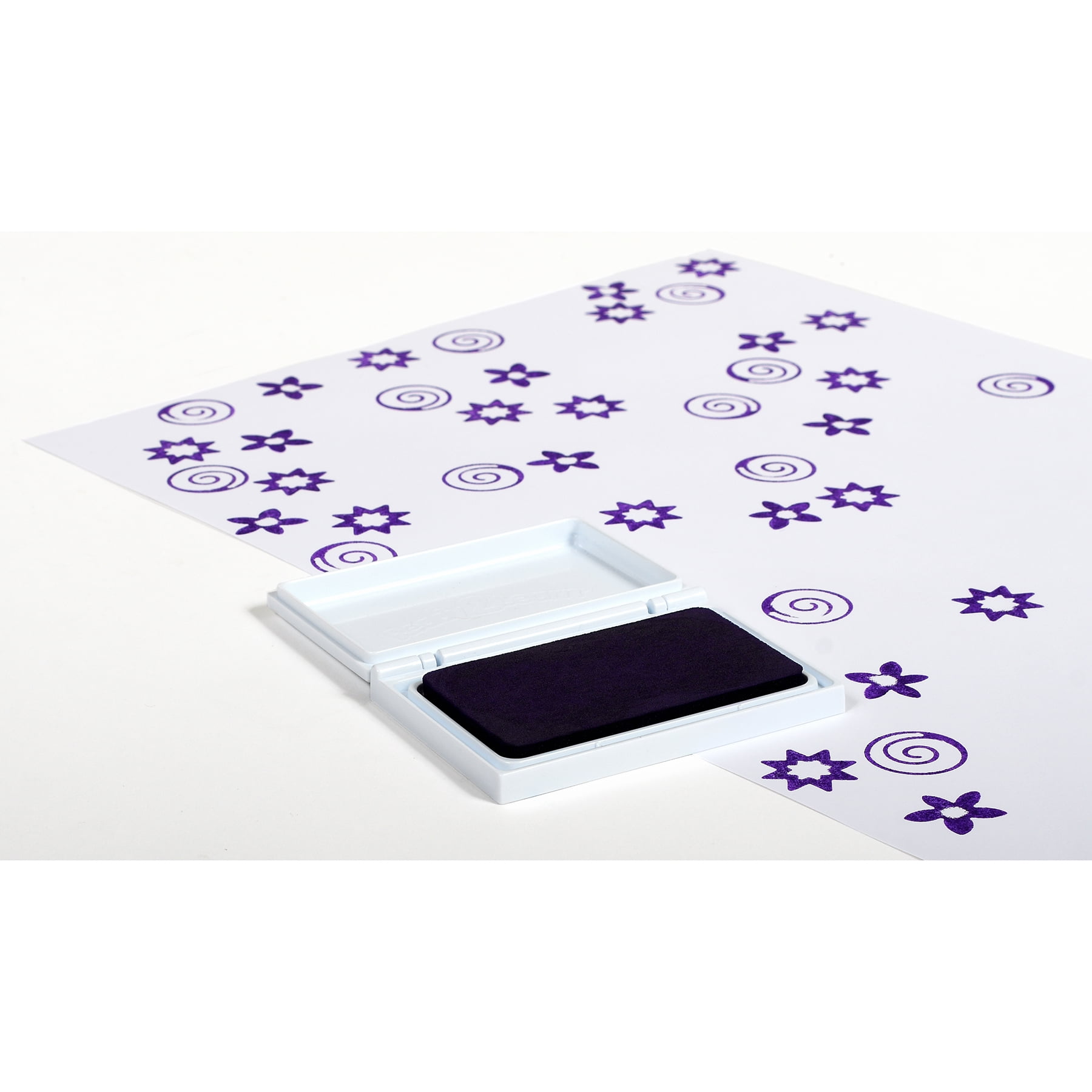 READY 2 LEARN Washable Stamp Pad - Purple - Pack of 6