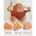 thumbnail image 3 of IF YOU Cotton Underwear for Women High Waisted Full Coverage Soft Briefs Plus Size Women's Panties S-XXL 6 Pack, 3 of 6
