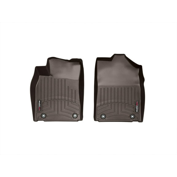 WeatherTech Custom Fit FloorLiners compatible with 2013-2015 Lexus ES - 1st Row (Driver & Passenger), Cocoa