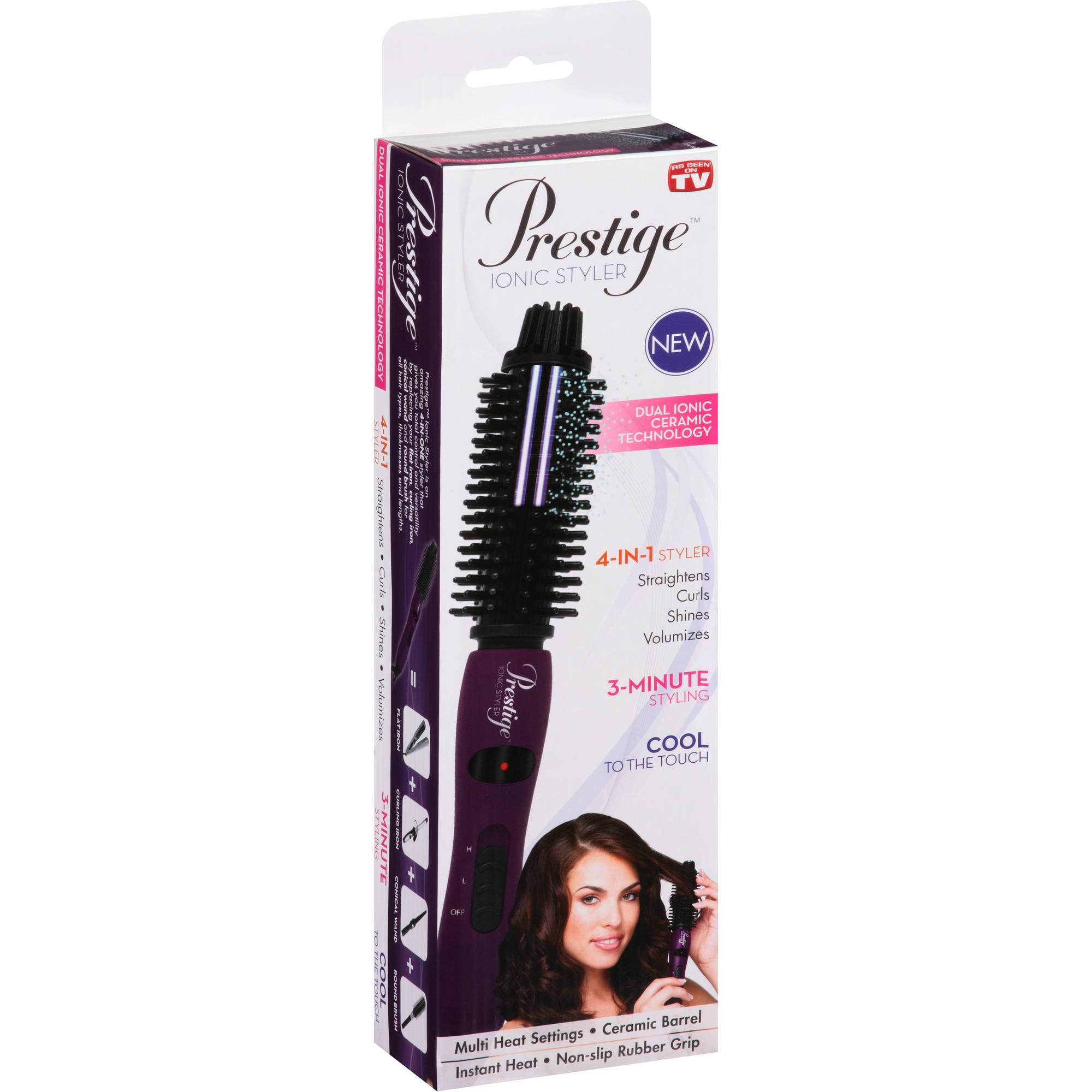 InStyler Dual Ionic Ceramic Purple Hot Styler Brush InStyler Dual Ionic Ceramic Purple Hot Styler Brush