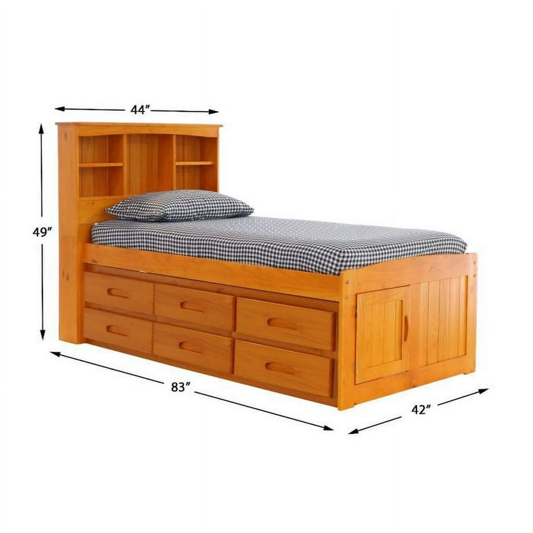 Discovery World Furniture Twin Size Bed Frame with Headboard