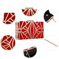 thumbnail image 3 of Bolso de mano TUNC de terciopelo rojo vintage para boda, 3 of 5