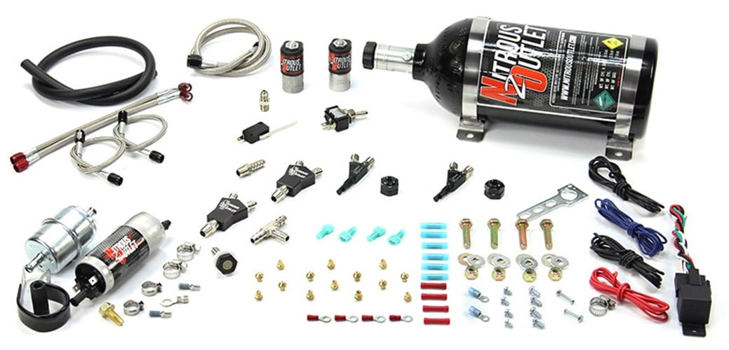 Nitrous Outlet Powersports EFI Twin Cylinder Nozzle System (Aluminum