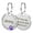 Purple, variant on Pet Artist Personalized Dog Tags Paw Rhinestone Pet Cat ID Name Tag Engraved with Clasp and 2pcs Free Hair Bows
