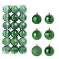 thumbnail image 2 of SIYIZHUA 36PCS Christmas Ball Ornaments 30mm/1.18" Shatterproof Christmas Tree Decorations Hanging Ball for Holiday Wedding Party Christmas Decorations Xmas Ornaments Set Decorations Green, 2 of 4