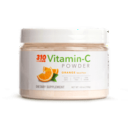 Vitamin C Powder by 310 Nutrition - 1000 mg Orange Flavor 4.8 oz