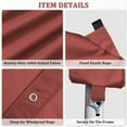 thumbnail image 5 of Pakunoda 12' X 20' Carport Canopy Replacement Cover, Portable Car Garage Shelter Party Top Tent with 34PC Ball Bungees, Fuchsia Red (Only Cover, Frame Not Included), 5 of 8