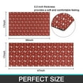 thumbnail image 7 of Red Christmas Tree Pattern Kitchen Rugs Sets Of 2,Anti Fatigue Kitchen Mat Rugs Non Slip Washable,Decorative Kitchen Floor Mats for Kitchen,Sink,Laundry,17"x30"+17"x47", 7 of 7