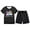 Black, variant on ibiyuan Girl'S 2 Piece Cute Summer Outfits Easter Holiday Printed Short Sleeve T-Shirt and Shorts Pajama Set for Kids Boys and Girls,11-12 Years,Red