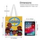 thumbnail image 5 of Weather Hunters Bolso de tela con estampado de lienzo para mujer, bolsa de compras reutilizable y estética, con cremallera interior, regalo para mujer,38*45cm., 5 of 6