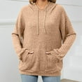 thumbnail image 2 of HAPIMO Sales Sweatshirt for Women Drawstring Pullover Tops Striped Color Patchwork Long Sleeve Relaxed Womens Hoodie Sweatshirt Teen Girls Clothes Yellow L, 2 of 8