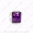 thumbnail image 2 of Amethyst Ring Purple Amethyst Ring 925 Sterling Silver Ring Gemstone Ring Statement Ring Silver Ring for Her, 2 of 4