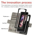 thumbnail image 2 of Allytech Z Fold 4 Case, Galaxy Z Fold 4 5G Case, RFID Blocking Retro Buiness Faux Leather Flip Cover Card Slots Drop Protective Wallet Case Cover for Samsung Galaxy Z Fold 4 2022 Model -Gray, 2 of 11