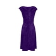 thumbnail image 7 of Ruffle Neck Flowy Velvet Midi Dress for Women Sleeveless Fitted Waist Dress Luxurious and Feminine for Wedding Guest and Dinners, 7 of 7