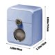 thumbnail image 3 of Dispensador de almacenamiento de papel higiénico con soporte para toallitas desechables | Organizador de baño con estante para teléfono | Poliéster duradero | Beige Azul Verde | 21,5x18x13cm | 1, 3 of 6