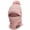 Pink, variant on Deago Womens Winter Knitted Balaclava Pompom Beanie Hat Scarf Set Fleece Lined Thick Warm Skull Cap Cycling Ski Mask (Gray)