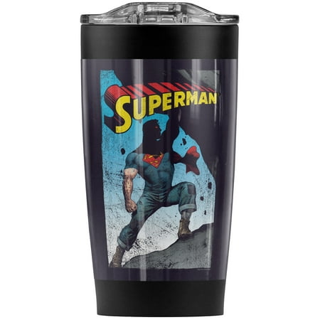

Superman Alternate Stainless Steel Tumbler 20 oz Coffee Travel Mug/Cup Vacuum Insulated & Double Wall with Leakproof Sliding Lid | Great for Hot Drinks and Cold Beverages
