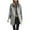 Grey, variant on Women's Long Coat Classic Front Zip Casual Blended Wool Coat With winter coats for women
