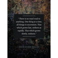 thumbnail image 2 of ArtsyQuotes 15x18 Black Ornate Wood Framed with Double Matting Museum Art Print Titled - Josiah Gilbert Holland Quote: No Royal Road, 2 of 4