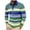 Blue1, variant on LIaqionyy Men's Shirts Long Sleeve Fashion Casual Button Collar Striped Shirt Color Block Work Business Tee Tops