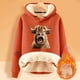 thumbnail image 2 of WILLBEST Sudadera de Mujer Ladies' Cattle Winter Thick Warm Warm Solid Color Color Lamb Hoodie Coat X-Grande, 2 of 4