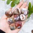 thumbnail image 5 of Piedra de palma de cristal natural, cuarzo pulido, piedra pulida, grava mineral, curación Reiki, decoración del hogar, energía, 5 of 5