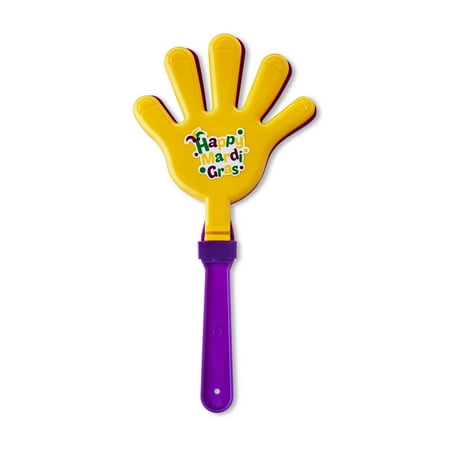 Mardi Gras Yellow Hand Clapper Party Favors, by Way To Celebrate