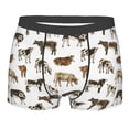thumbnail image 4 of Goofa Cow Printed Men's Boxer Briefs Underwear, Moisture-Wicking Underwear, Trunk,Soft and Breathable Cotton Underwear-X-Large, 4 of 9