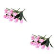 thumbnail image 4 of Advancent 2 uds flores artificiales tulipanes de seda Real Touch simulación nupcial mano Faux flor decoración fiesta arreglos Type1 NO1, 4 of 6