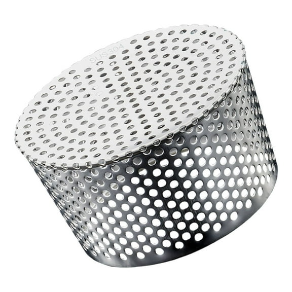 NICEXMAS 1Pcs Dome Floor Drain Cover Silver Stainless Steel Prevents Debris Ensures Smooth Water Flow Outdoor Use