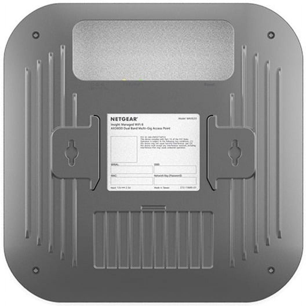 Netgear WAX620 Dual Band Wi-Fi 6 IEEE 802.11 a/b/g/n/ac/ax/i 3.60 Gbit/s Wireless Access Point, Indoor