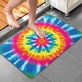 thumbnail image 2 of Colorful Rainbow Tie Dye Spiral Pattern Bathroom Rugs Mat,Non Slip Microfiber Bathroom Rug,Rubber Backing,Soft Bathroom Mats for Bathroom Floor,Tub and Shower,20x32in(50x80cm), 2 of 2